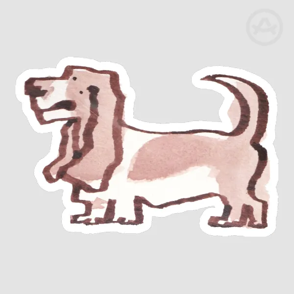 Basset Hound V2 Sticker