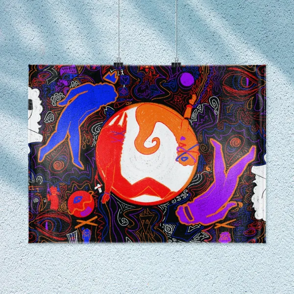 Time Machine Hanging Tapestry