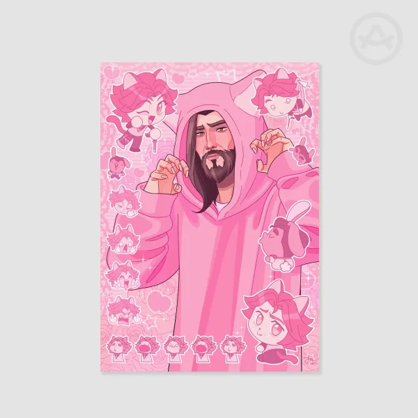 Kitty V Poster (LARGE, A3)