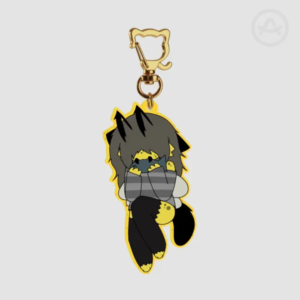 Oriana Eating Fishy (Keychain)