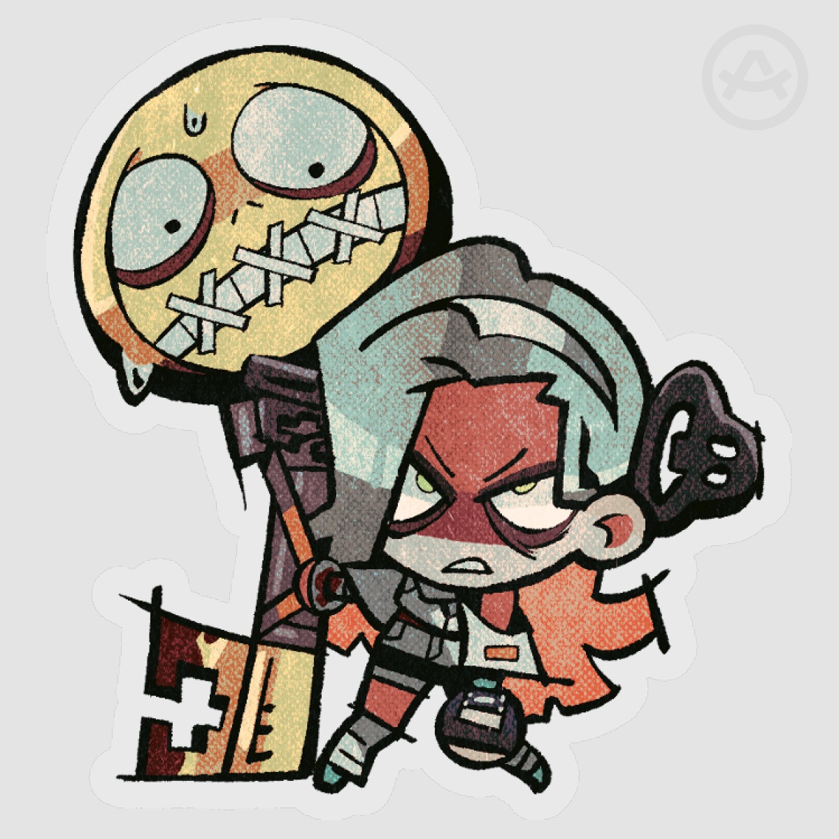 [GG Clear PET Vinyl Sticker] Lovingly Latched On