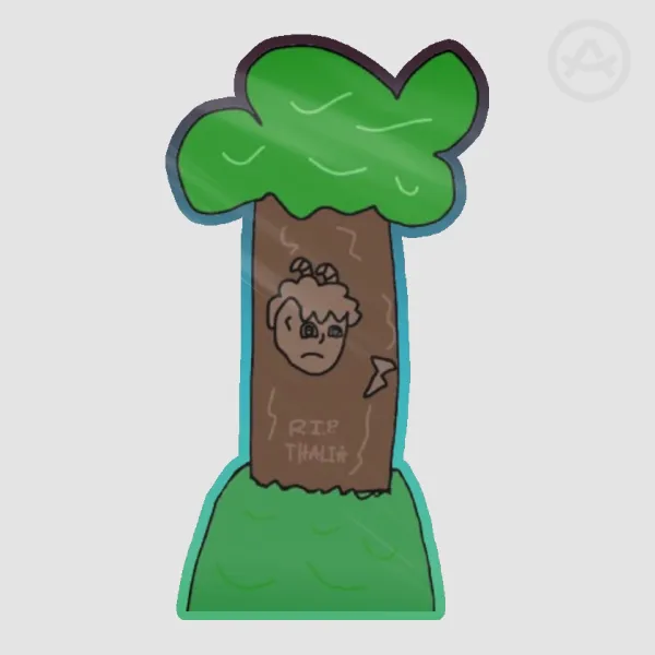 "The Tree On The Hill" Cover Sticker