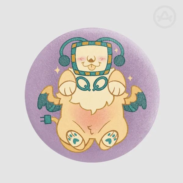 Sphinx Tenna Deltarune Plush Badge