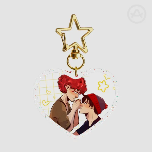 Stan and Kyle - Glitter Acrylic Keychain