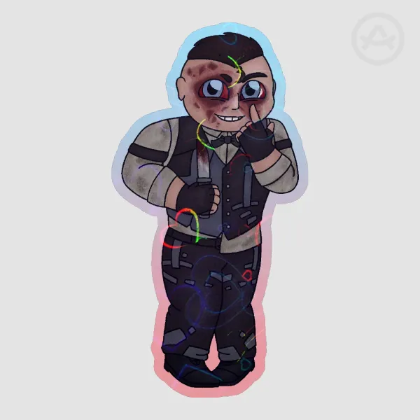 Eddie Gluskin Holographic Heart Sticker