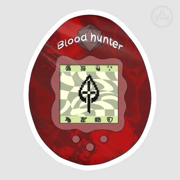Bloodhunter DND Tamagotchi sticker