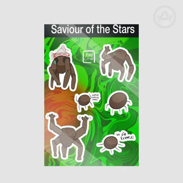 “Saviour of the Stars” Project Hail Mary sticker sheet