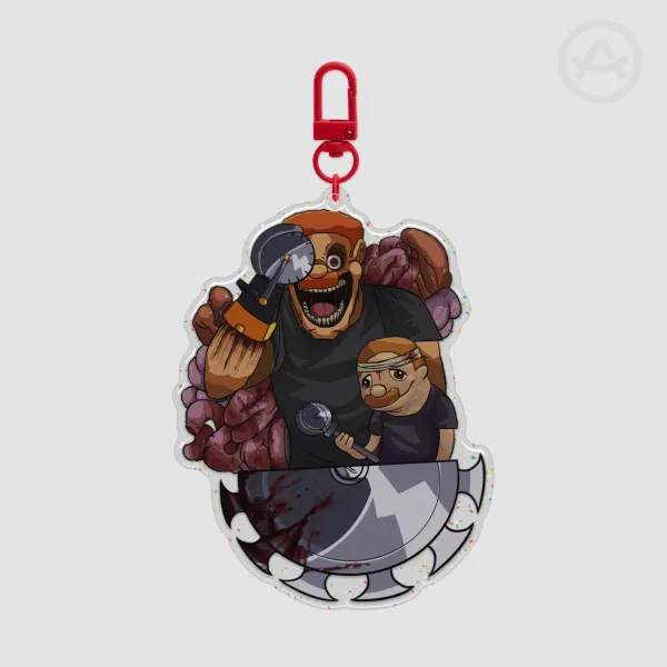 Aw Shucks DETG Glitter Acrylic Jumbo Keychain