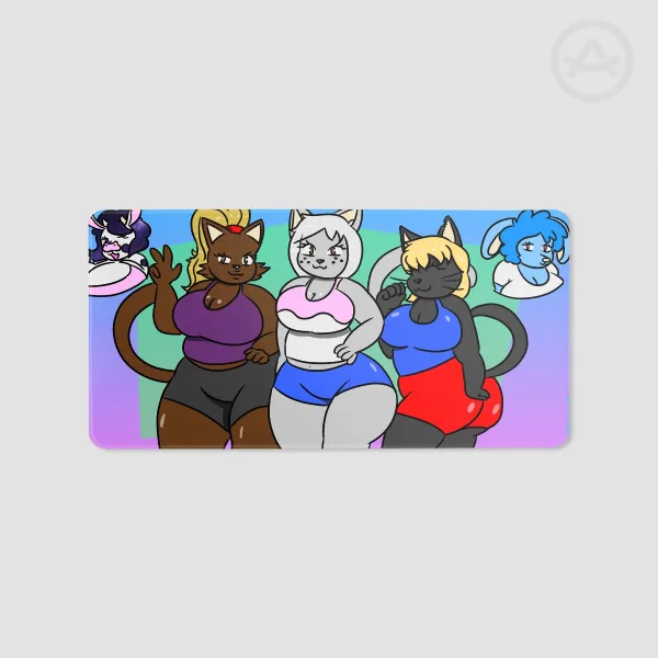 Meowtopian Banner Desk Pad