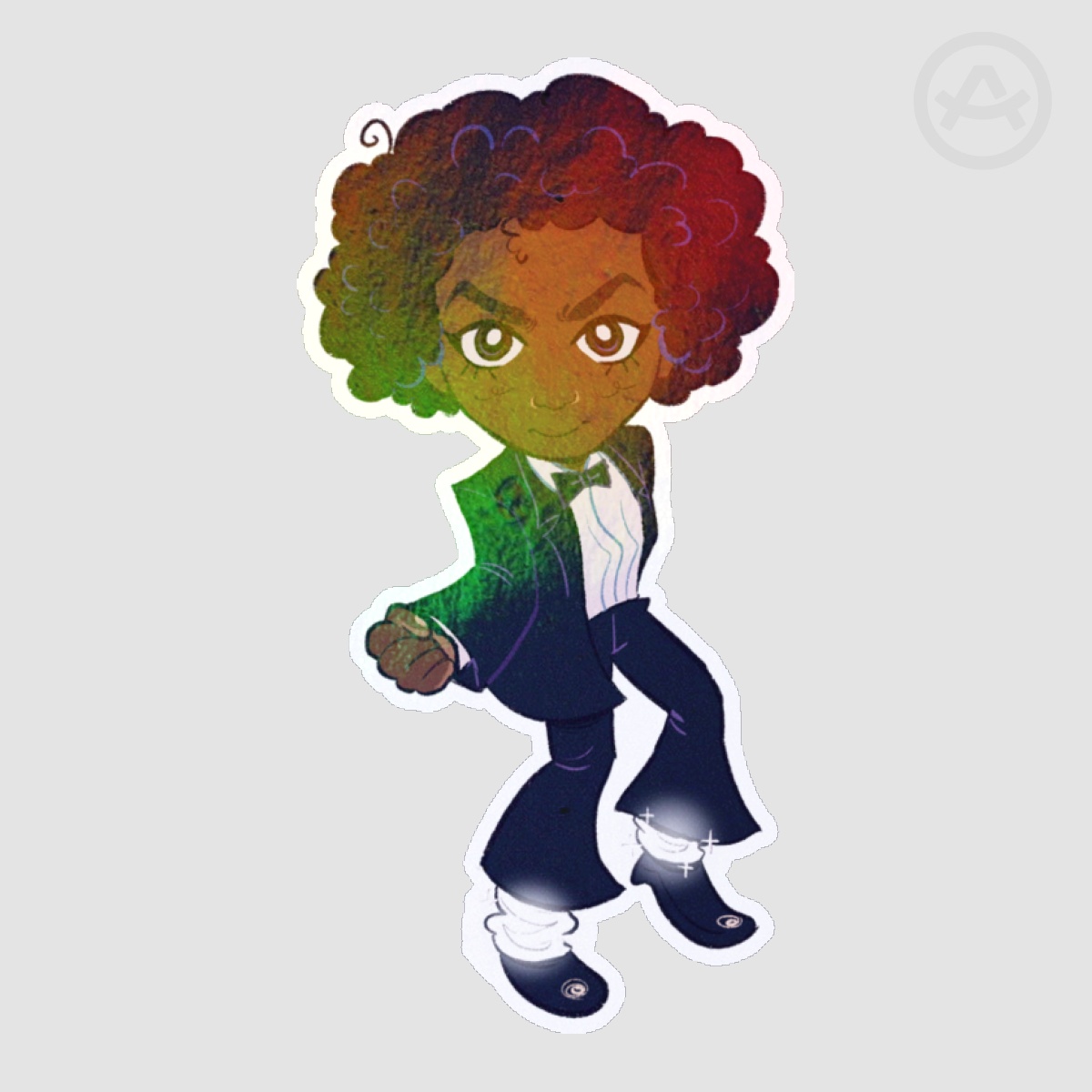 Wallchael Chibi Holo Sticker