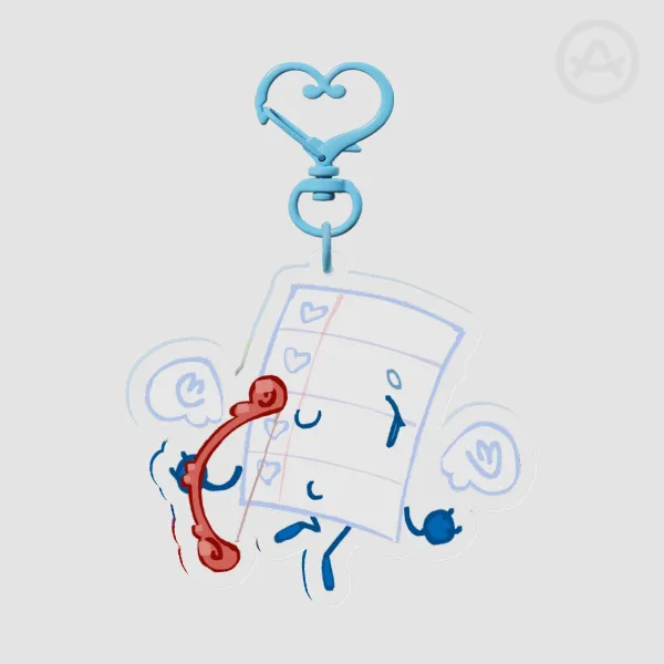 Paper inanimate insanity Acrylic Keychain