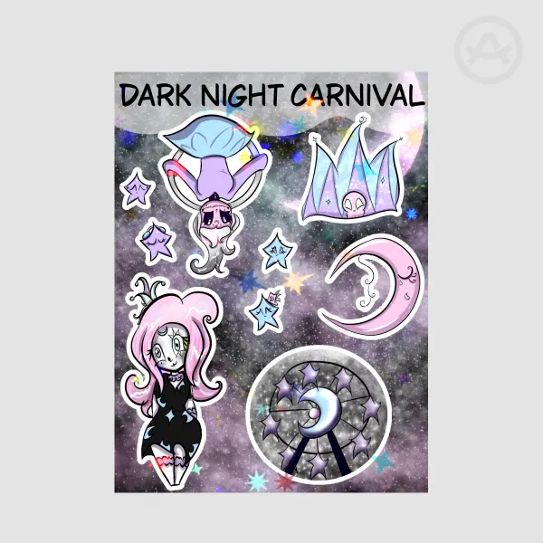 Pastel Halloween Carnival sticker sheet