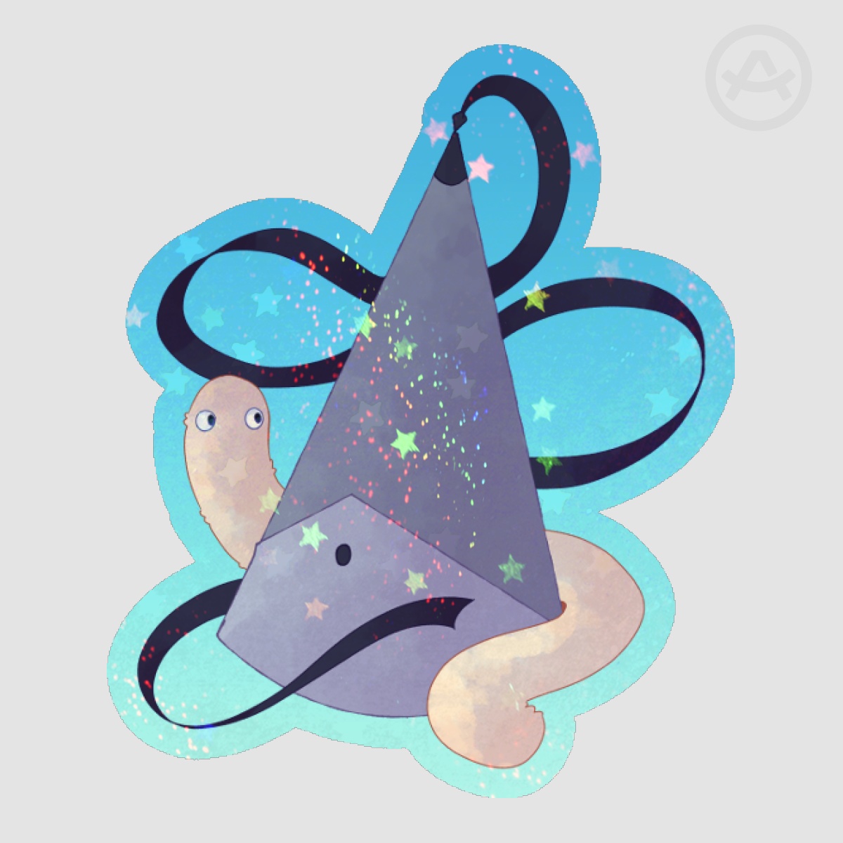 Witch Hat Qifrey Brush Buddy Sticker