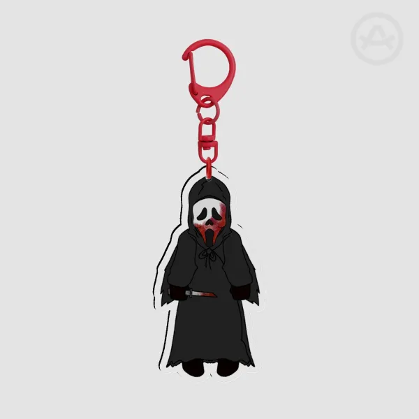 Hanging Ghostface Acrylic Keychain
