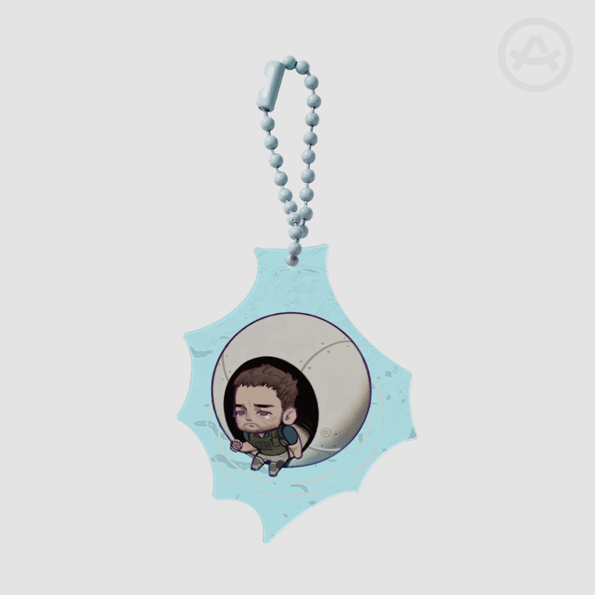 Chris Redfield hand puddle Acrylic Charm Ripple effect Resident Evil