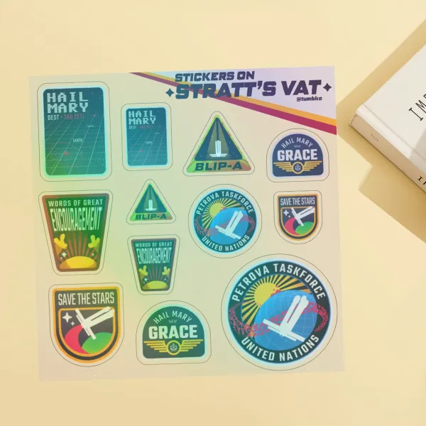 Stratt’s Vat Transparent Vinyl Sticker Sheet
