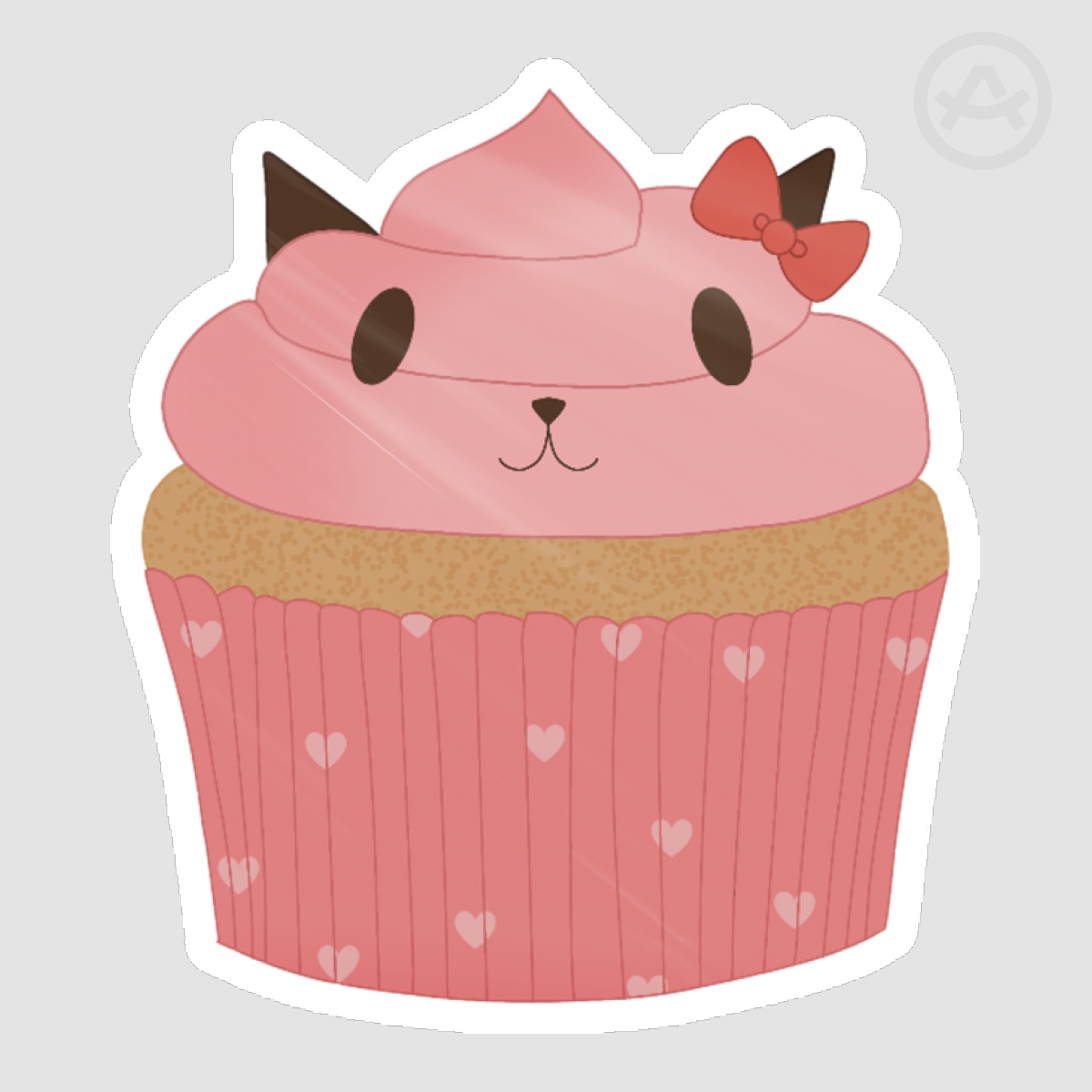 Doki Doki Literature Club Sayori cupcake die cut sticker