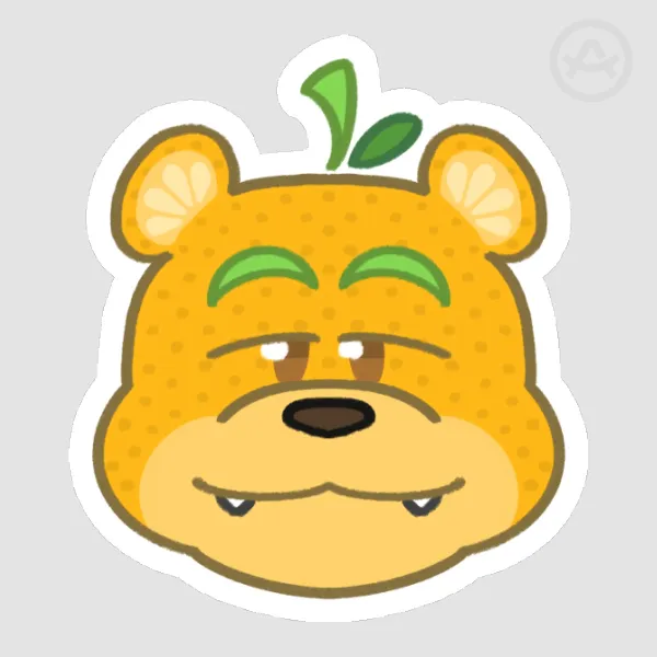 Lemon Bear Sticker