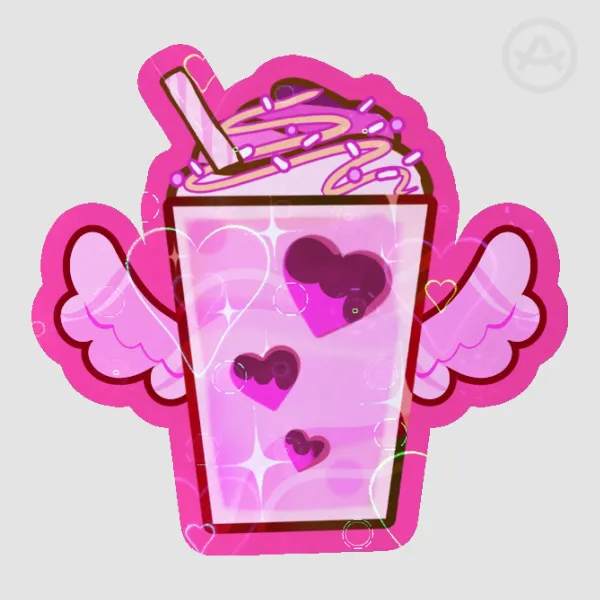Choco-Pink Sweetheart Shake [Sticker]