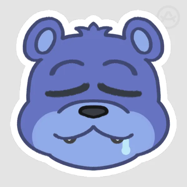 Blueberry bear Sticker