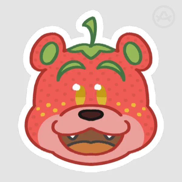 Strawberry Bear Sticker