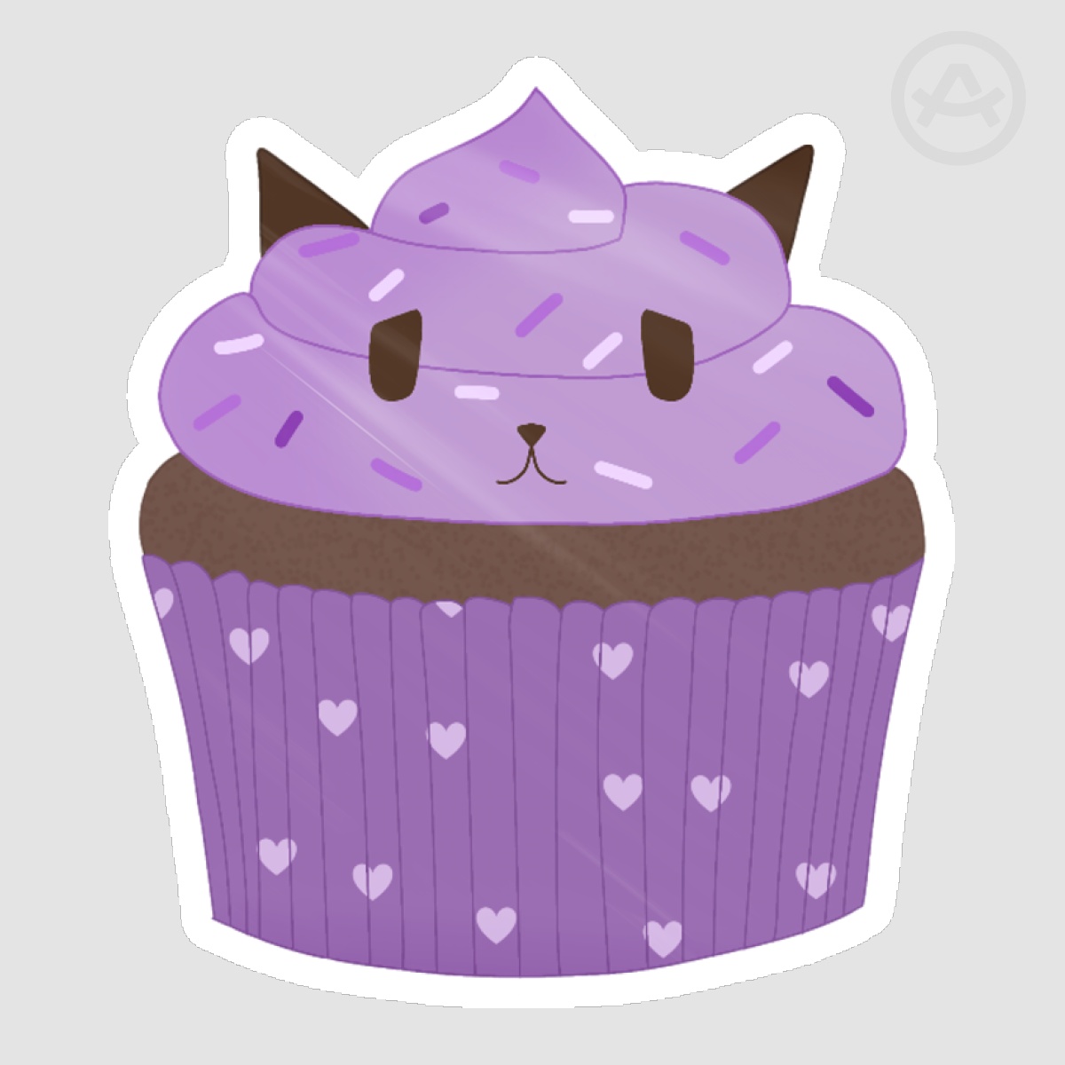 Doki Doki Literature Club Yuri cupcake die cut sticker