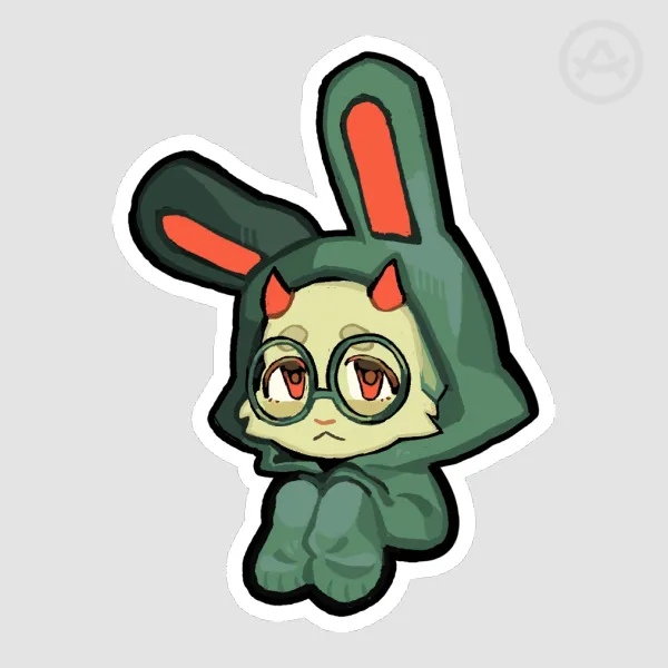 Bunny Costume Ralsei Stickee
