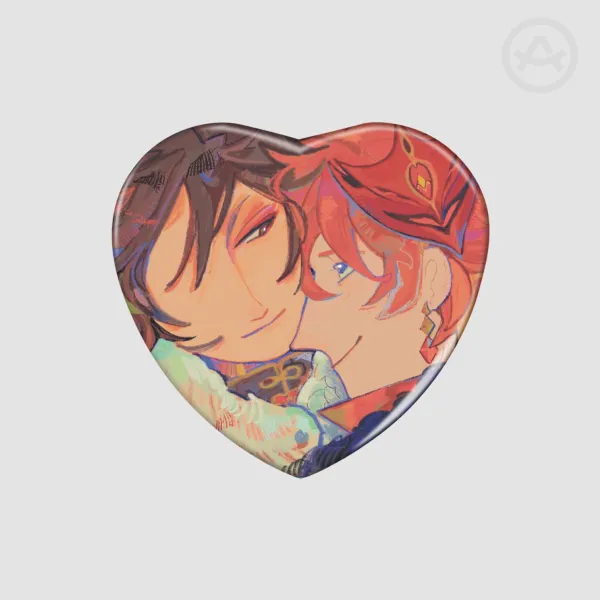Heart Shape zhongchi Badge