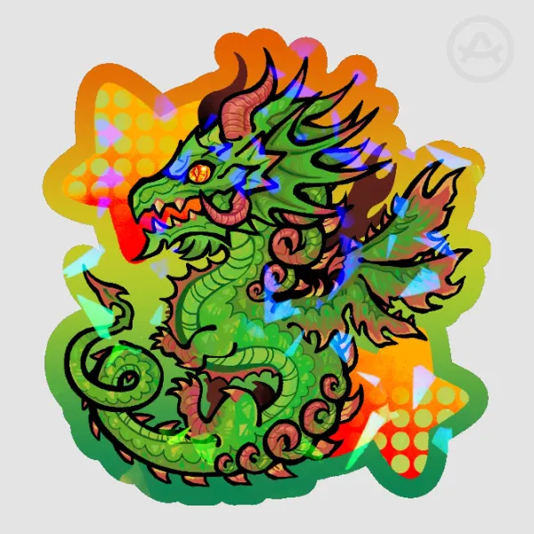 [FFXIV] Tiamat Holographic Sticker