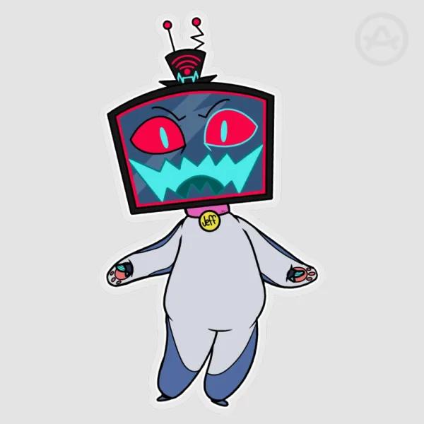 Vox the TV Shark Cosplay Sticker