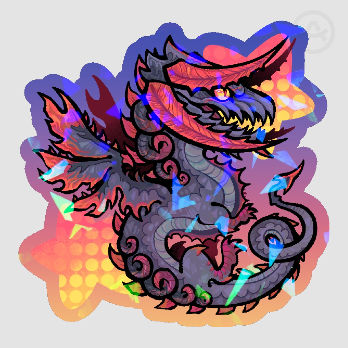 [FFXIV] Nidhogg Holographic Sticker