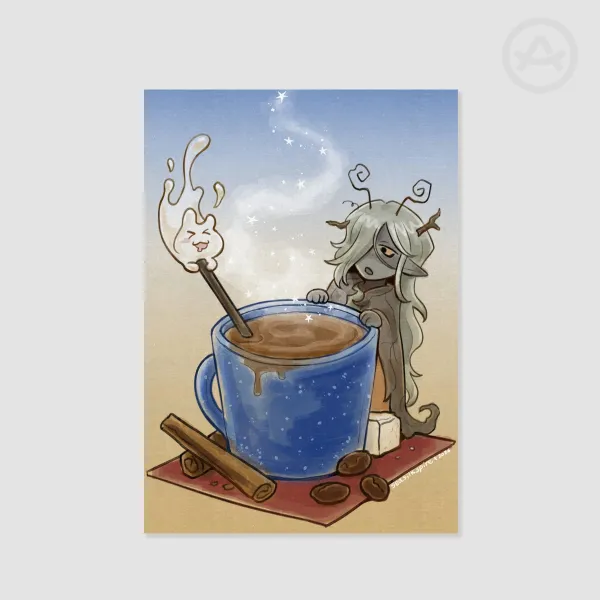 Cinnamon Coffee Fairy Poster