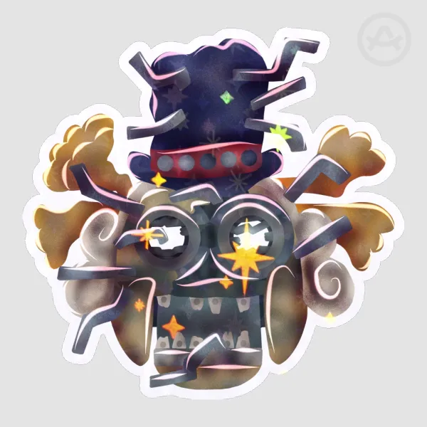 Busted Big Top Sticker