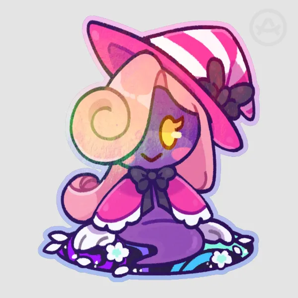 [vivian] Colored Edge Die Cut Sticker