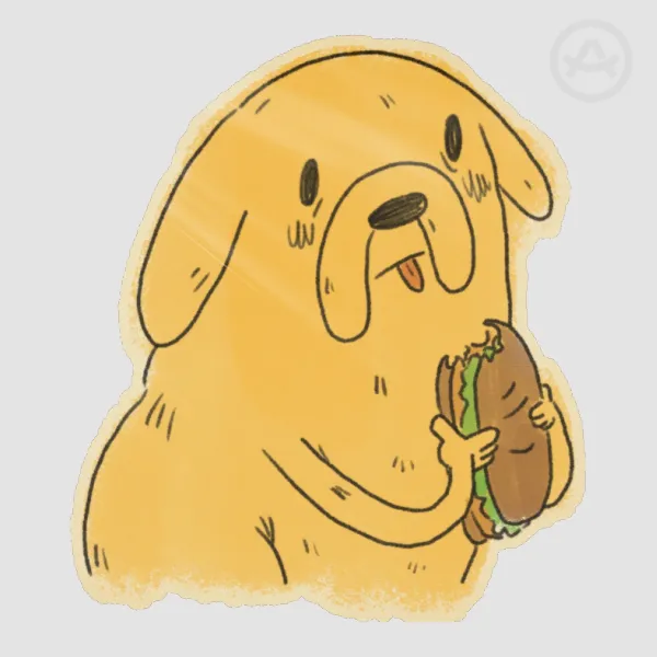 Adventure Time Jake Sticker