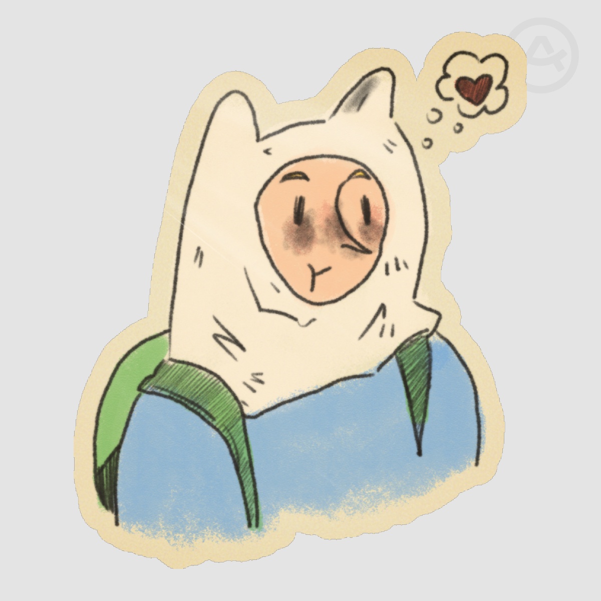 Adventure Time Finn Sticker
