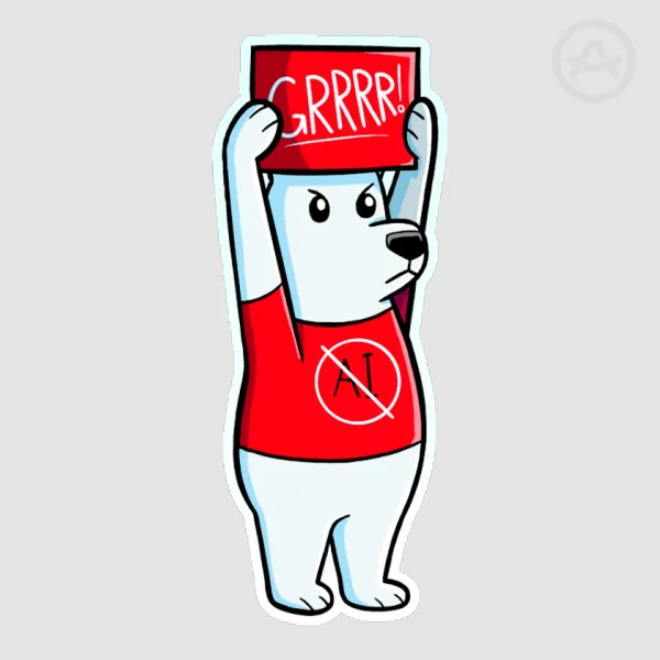 Protest Polar Bear Sticker