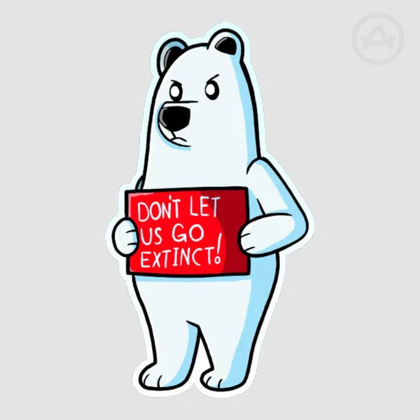 Protest Polar Bear 3 Sticker