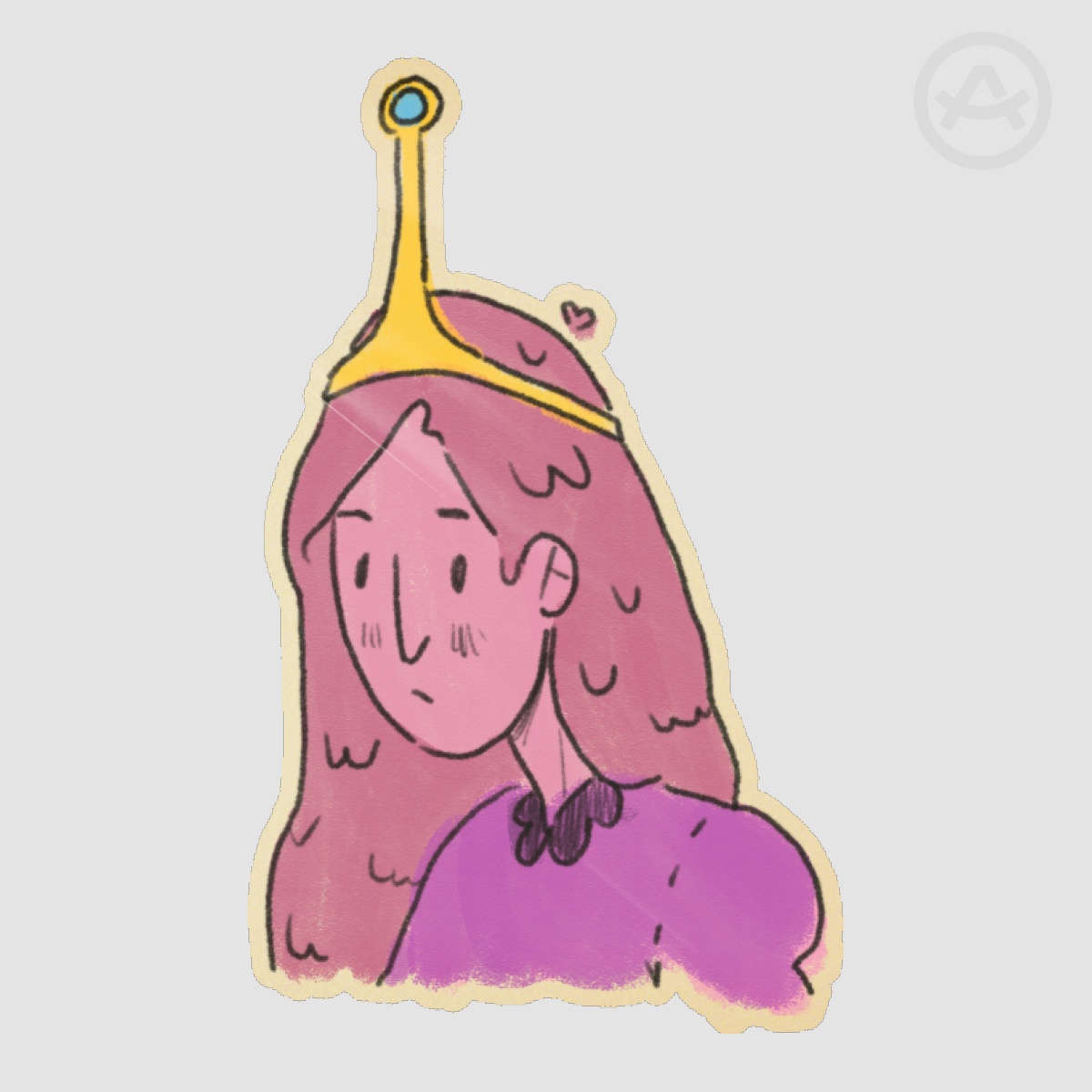 Adventure Time Bubblegum Sticker