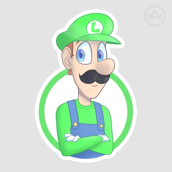 Luigi Sticker