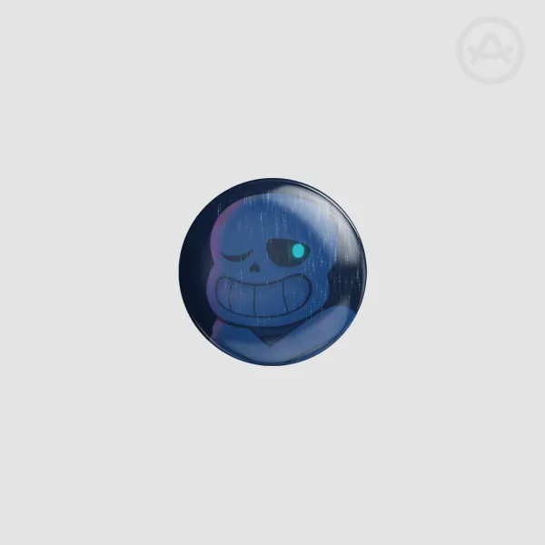 [Sans] Round Button Pin/Badge