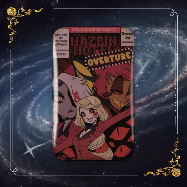 Hazbin Hotel Vintage Comic Cover 1 Rectangular Badge