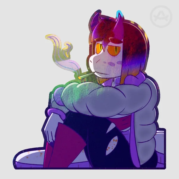 Skyline Violet Holo Corner Stickers