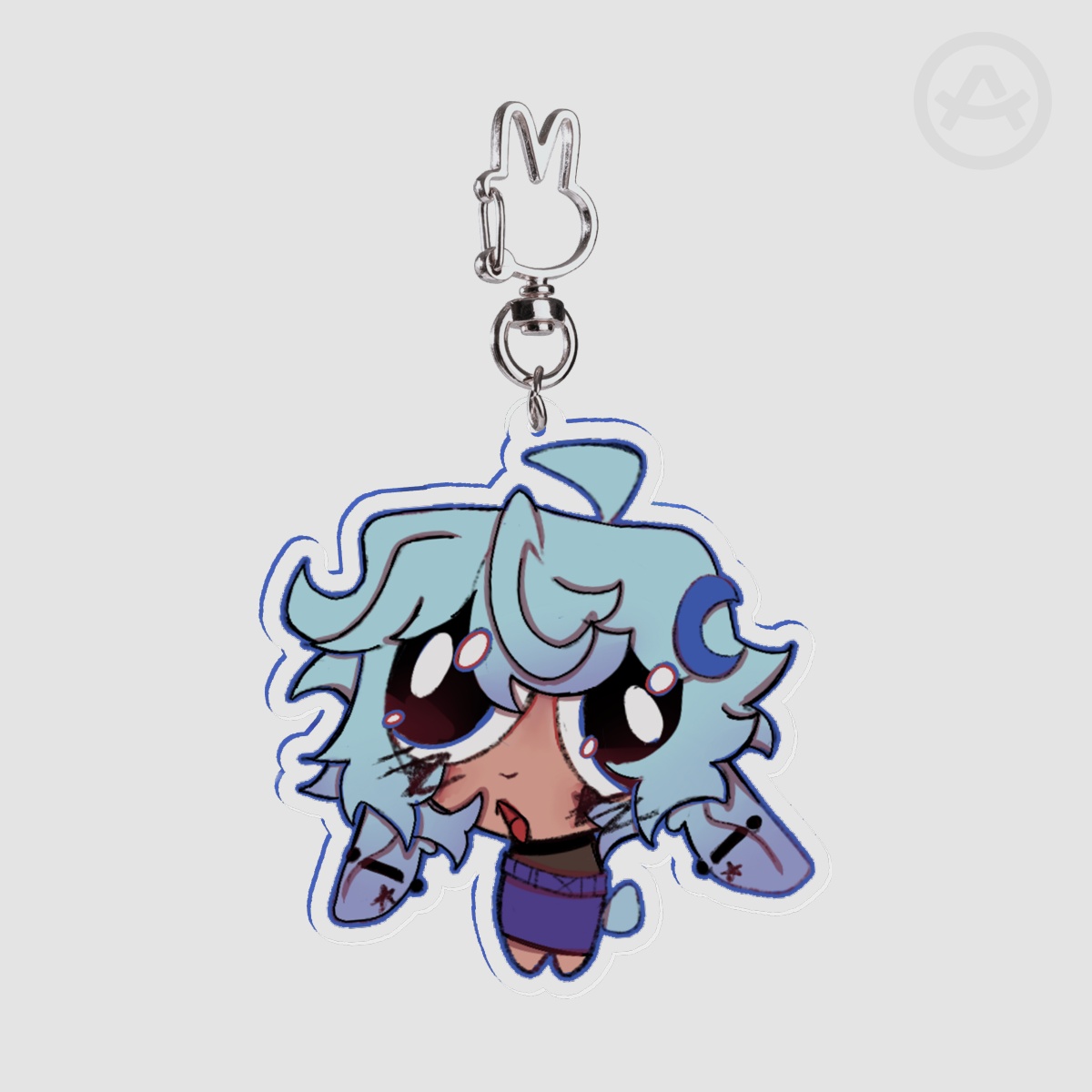 SleepyBunVT Chudling Keychain