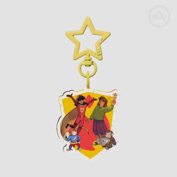 Wordgirl Community Collab Close Up Acrylic Keychain [CHARITY]