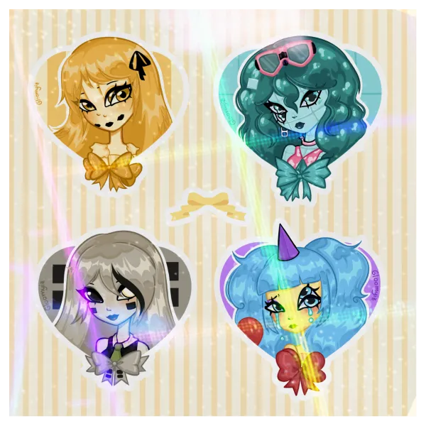 Unplace Girls Sticker Sheet