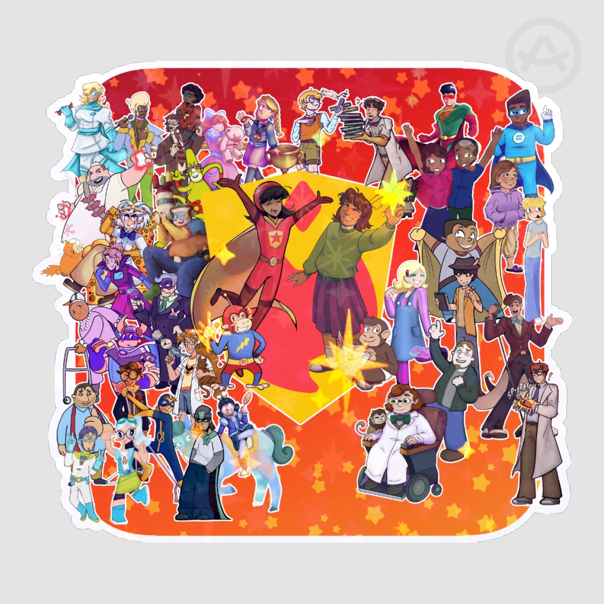 Wordgirl Community Collab Die Cut Stickers [CHARITY]