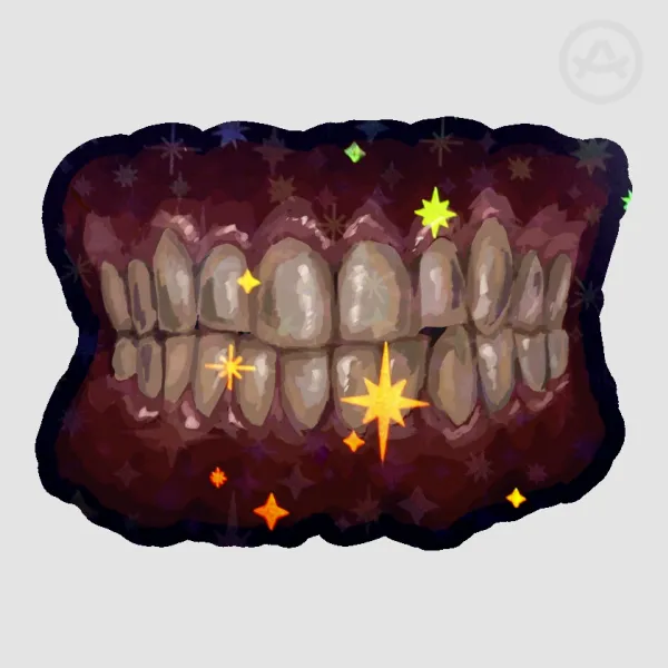 Teeth sticker