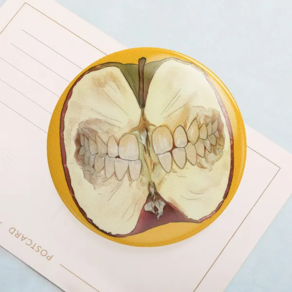 TMA smiling apple Pin