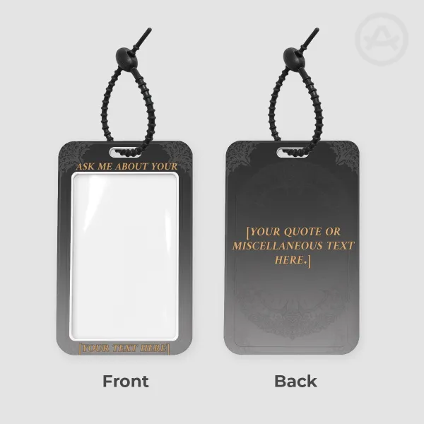 "Ask me about YCH" Plastic Card Holder